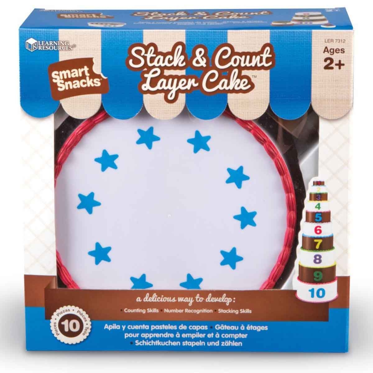 Learning Resources Smart Snacks Stack & Count Layer Cake Toddler, 0-2 Years