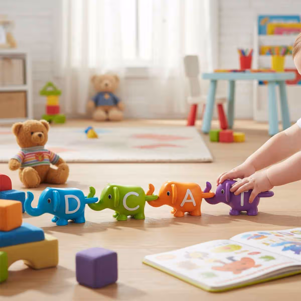 Learning Resources Snap-n-Learn ABC Elephants Unisex, 3-4 Years