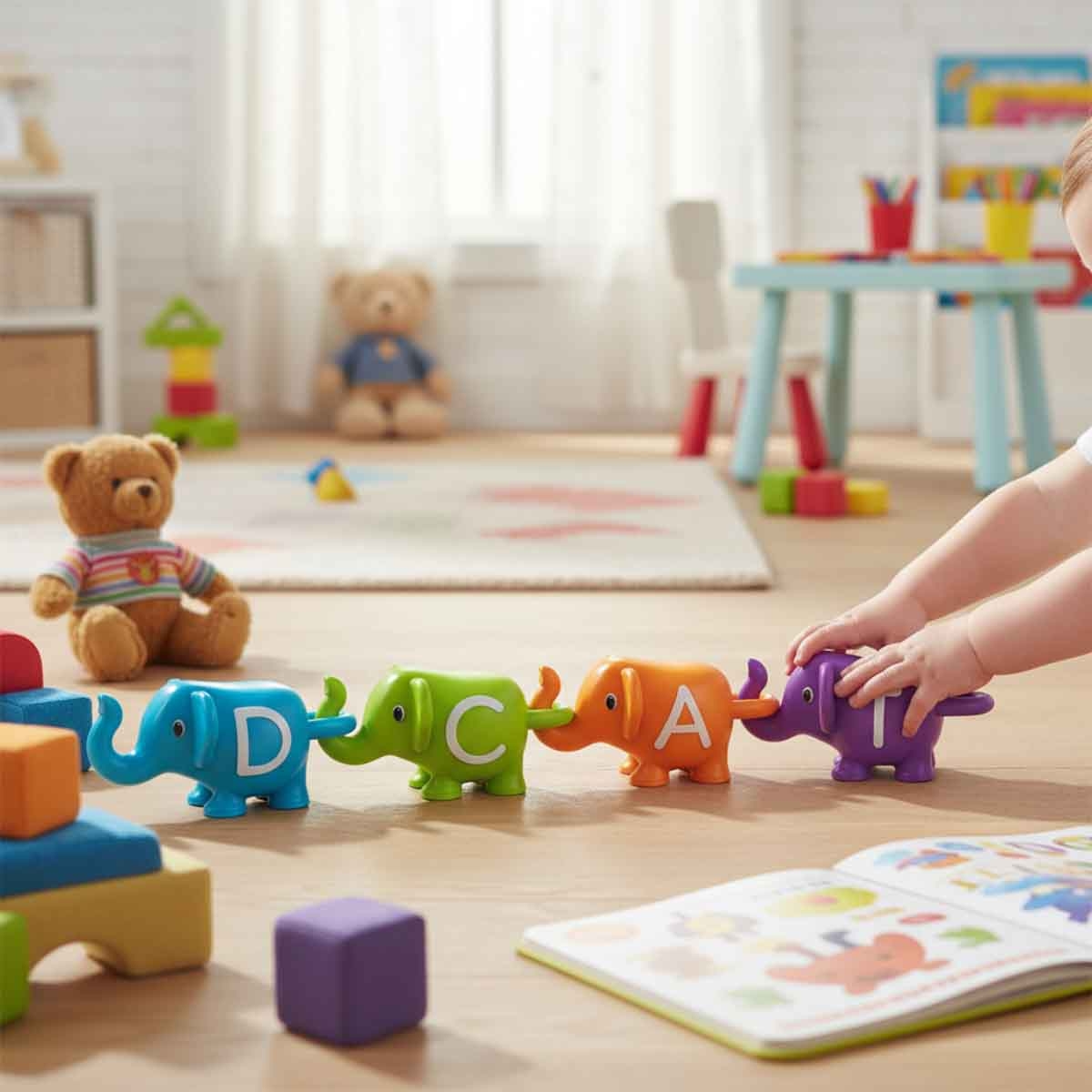 Learning Resources Snap-n-Learn ABC Elephants Unisex, 3-4 Years