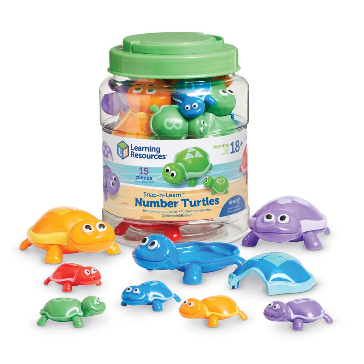 Learning Resources Snap-n-Learn Number Turtles Toddler, 0-2 Years