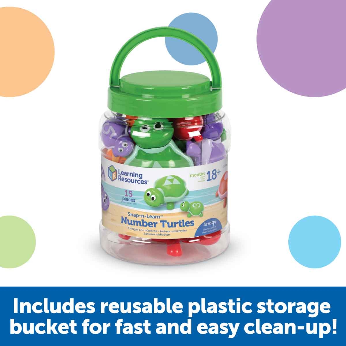 Learning Resources Snap-n-Learn Number Turtles Toddler, 0-2 Years