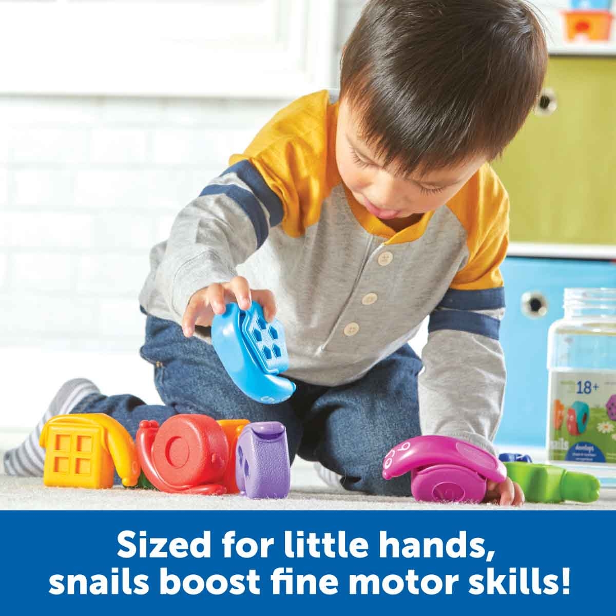Learning Resources Snap-n-Learn Shape Snails Toddler, 0-2 Years