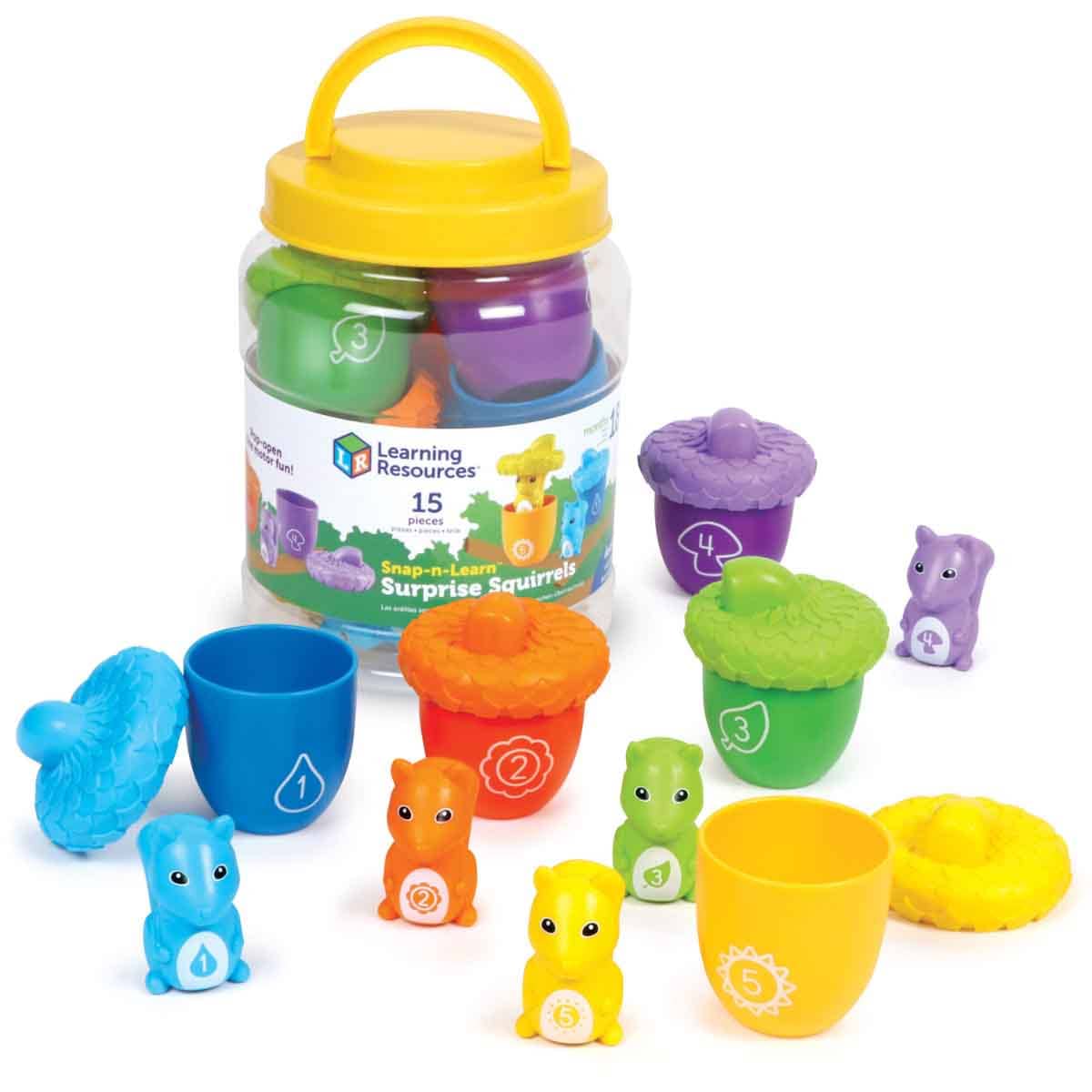 Learning Resources Snap-n-Learn Surprise Squirrels Toddler, 0-2 Years