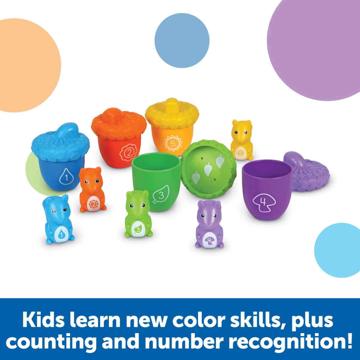 Learning Resources Snap-n-Learn Surprise Squirrels Toddler, 0-2 Years