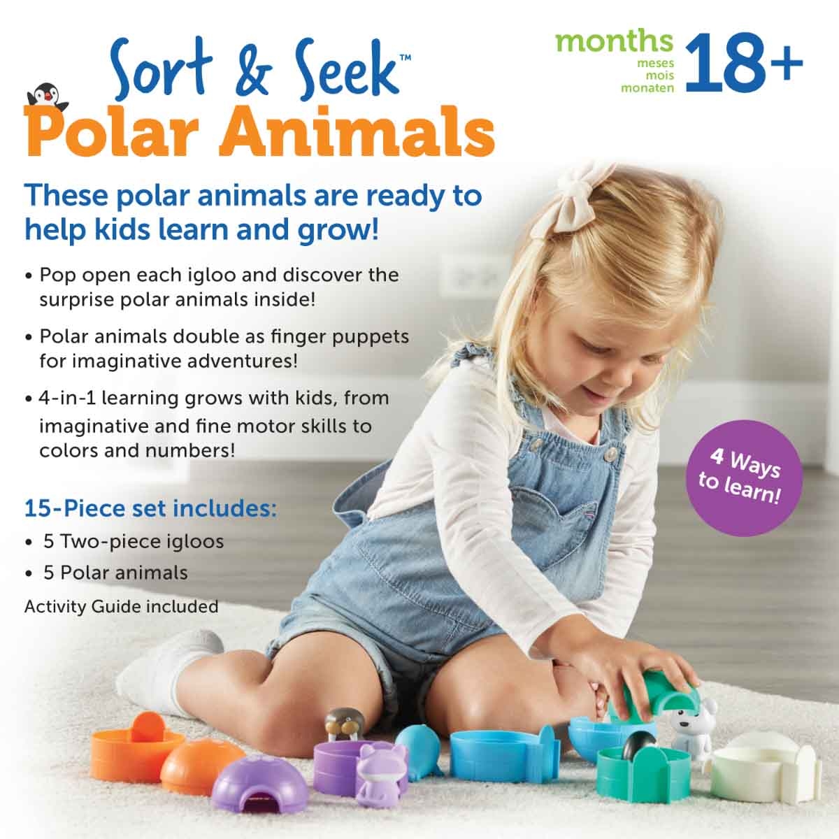 Learning Resources Sort & Seek Polar Animals Toddler, 0-2 Years