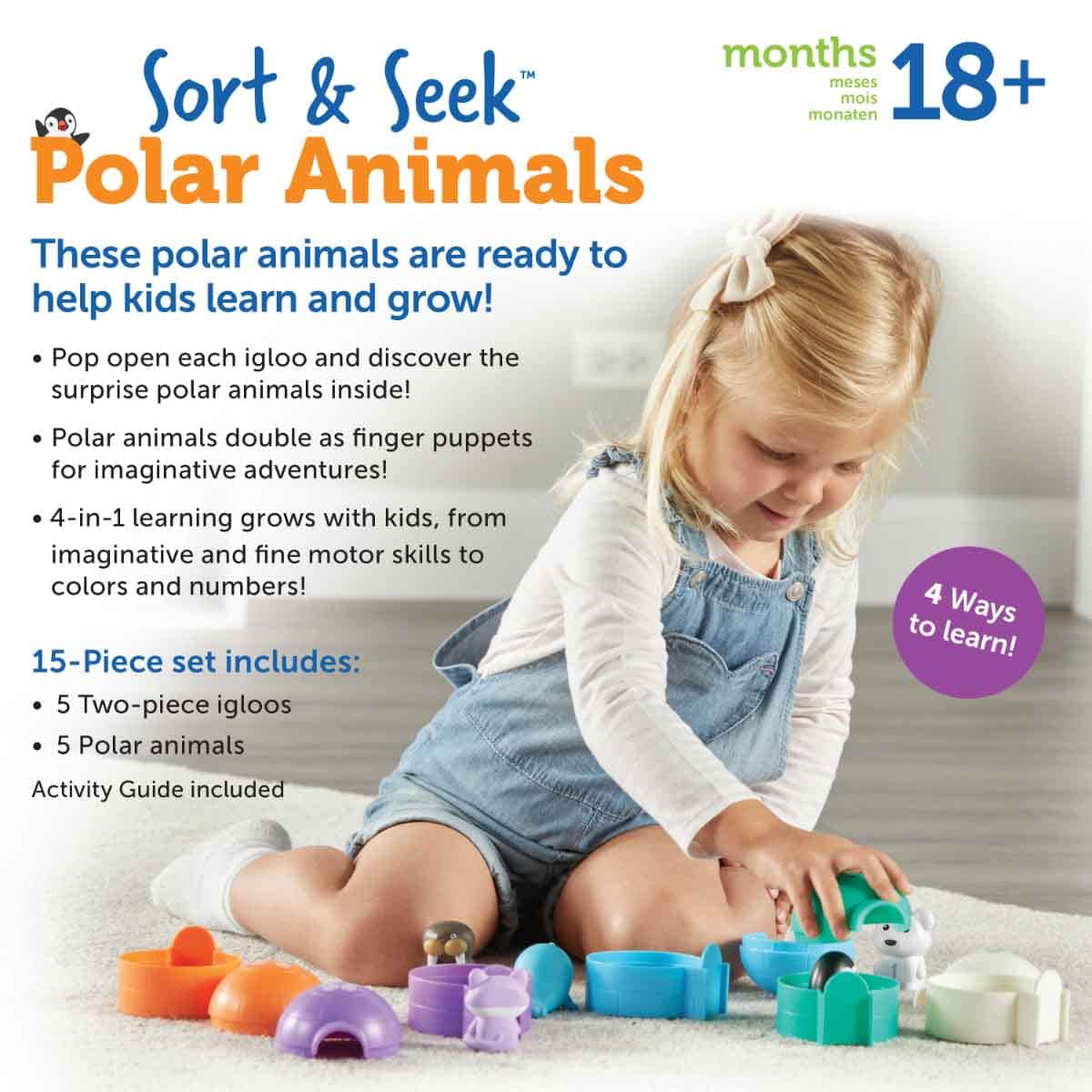 Learning Resources Sort & Seek Polar Animals Toddler, 0-2 Years