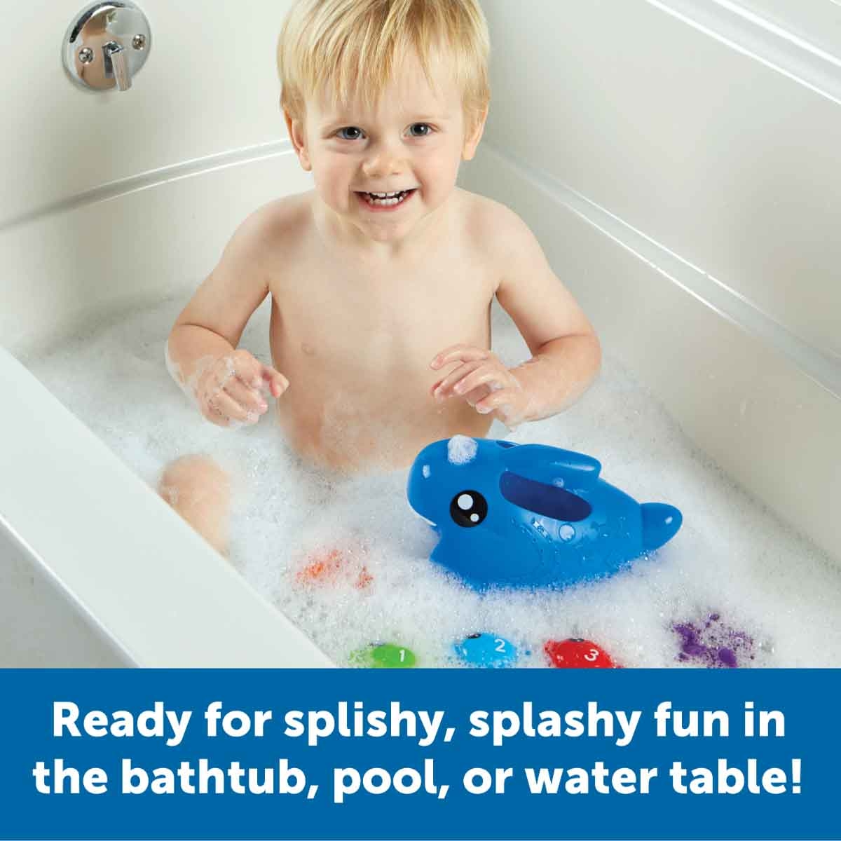 ليرننغ ريسورسز ستيف القرش للغرف والرش للأطفال الرضع، 0-2 سنوات