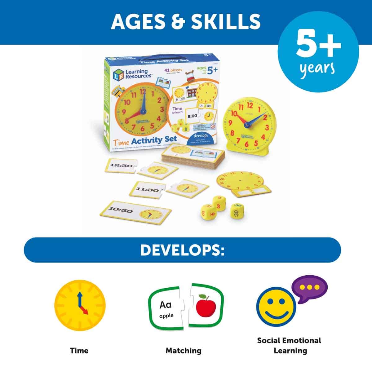 Learning Resources Time Activity Set Unisex, 5-7 Years