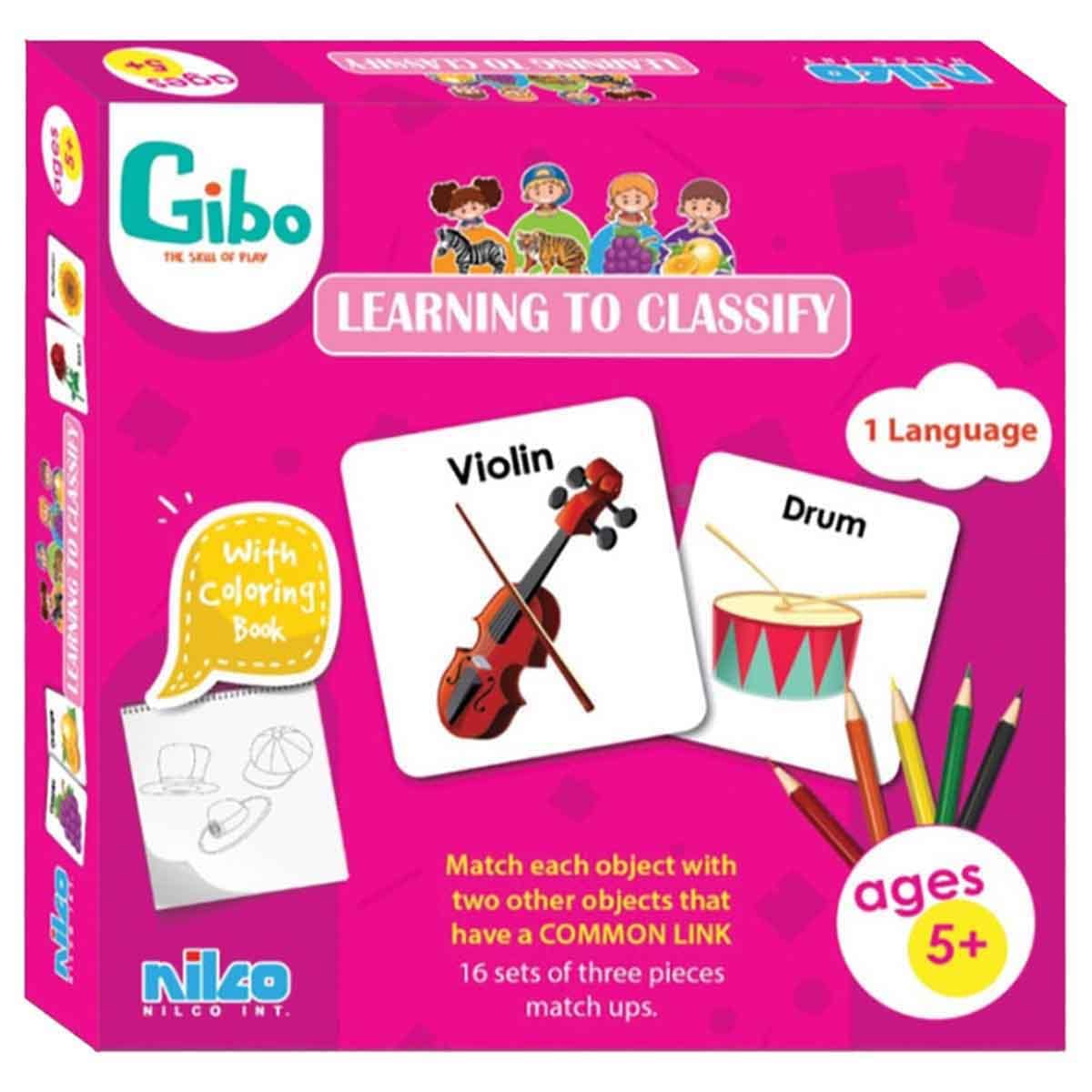 Gibo Learning To Classify Game Unisex, 5-7 Years
