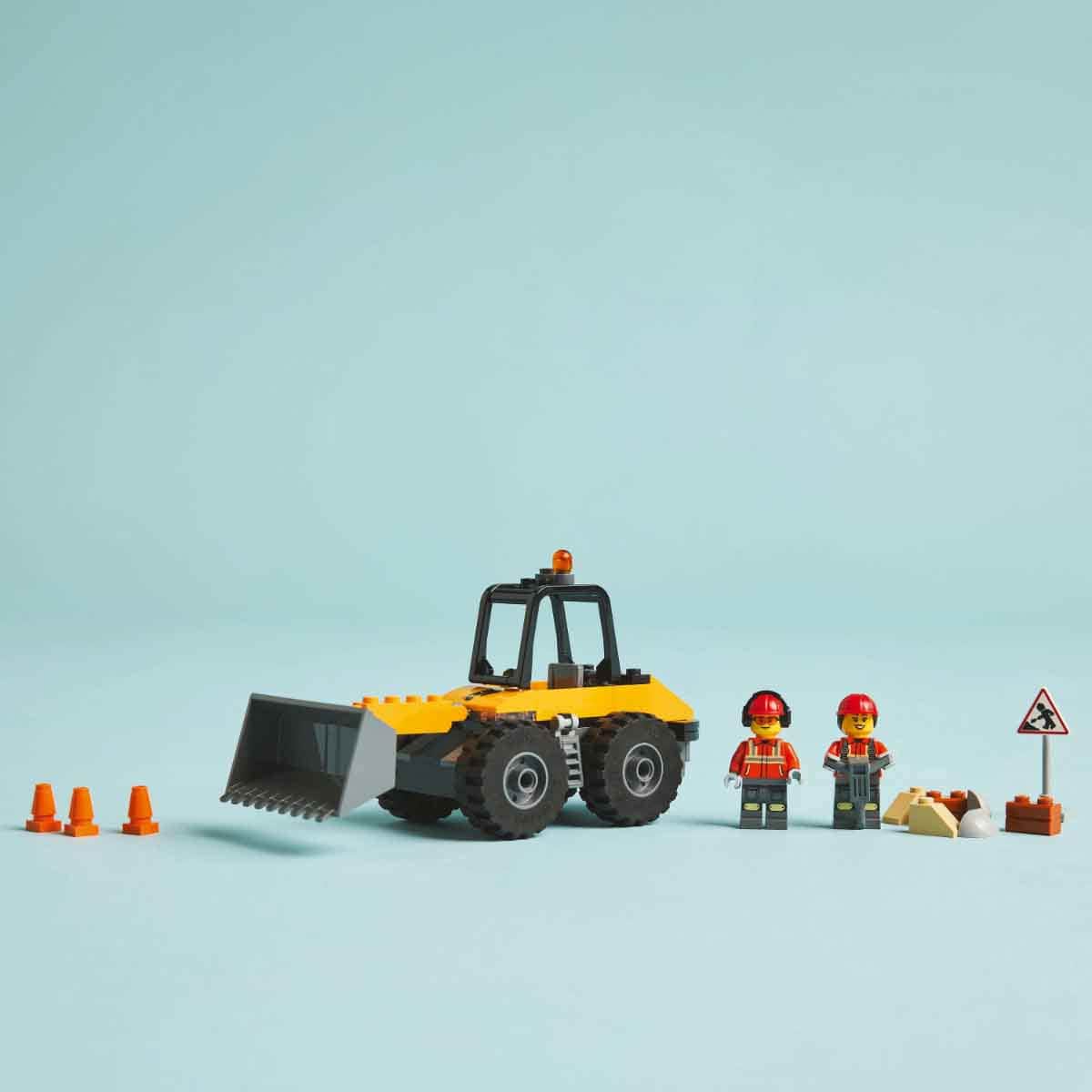 LEGO City Great Vehicles 60450 V29 Yellow Construction Wheel Loader Set Unisex, 5-7 Years