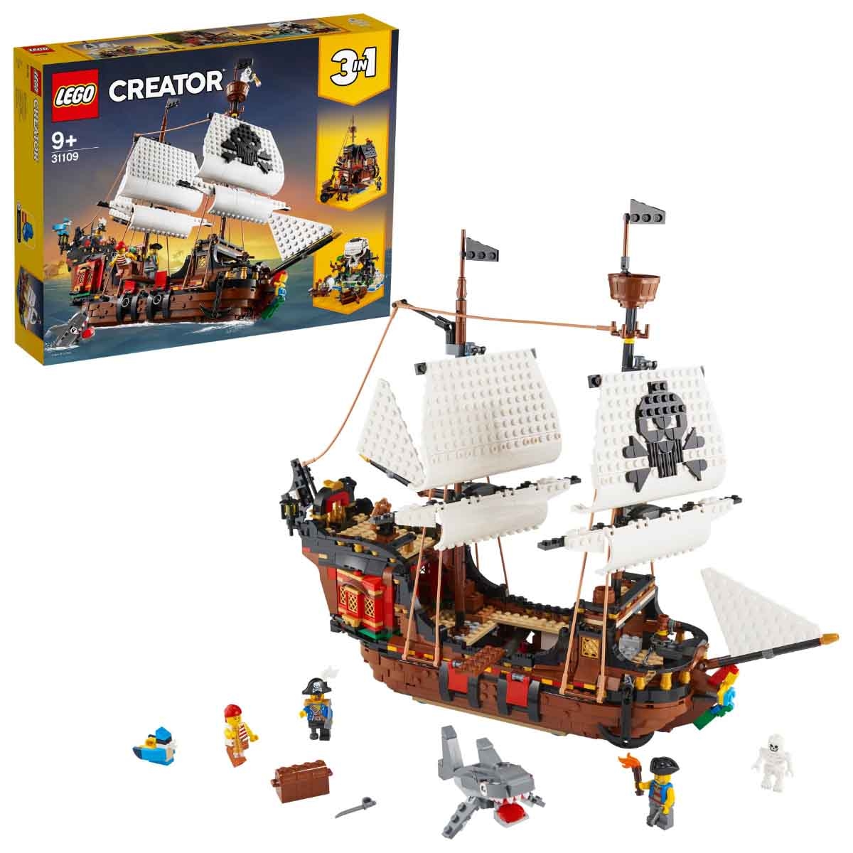 LEGO Creator 31109 Pirate Ship Set Unisex, 8-10 Years