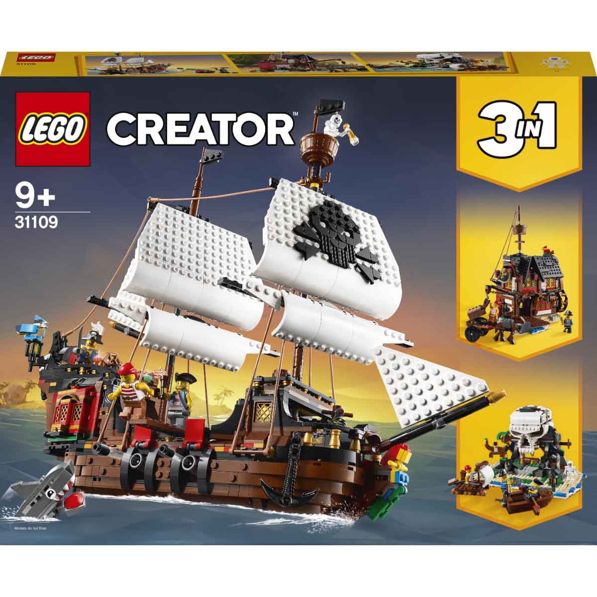 LEGO Creator 31109 Pirate Ship Set Unisex, 8-10 Years