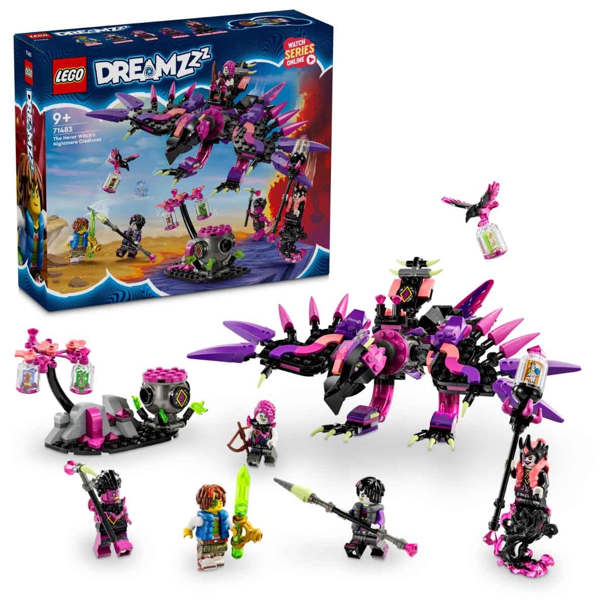 LEGO Dreamzzz 71483 The Never Witch's Nightmare Creatures Set Unisex, 8-10 Years
