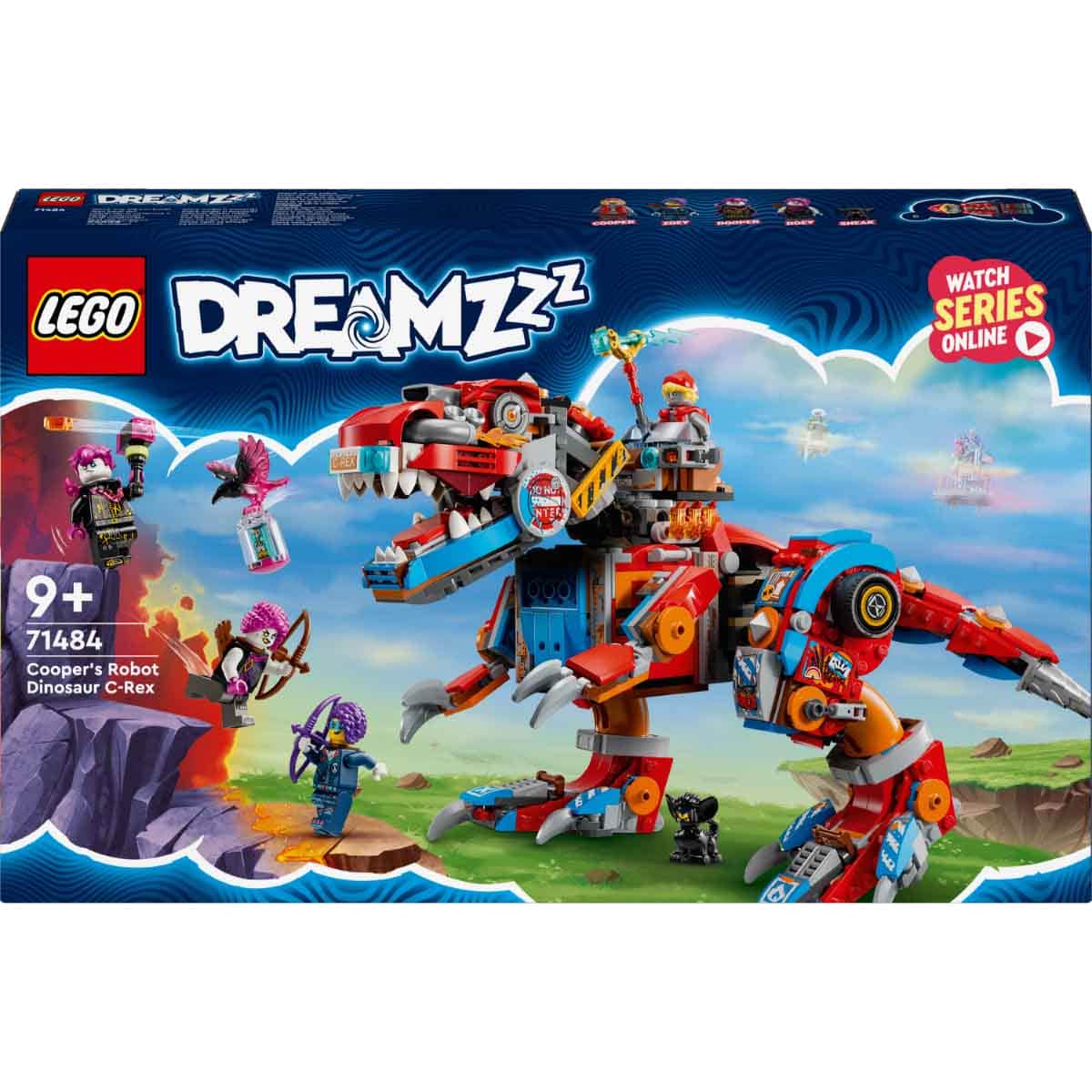 LEGO Dreamzzz 71484 Cooper's Robot Dinosaur C-Rex Set Unisex, 8-10 Years