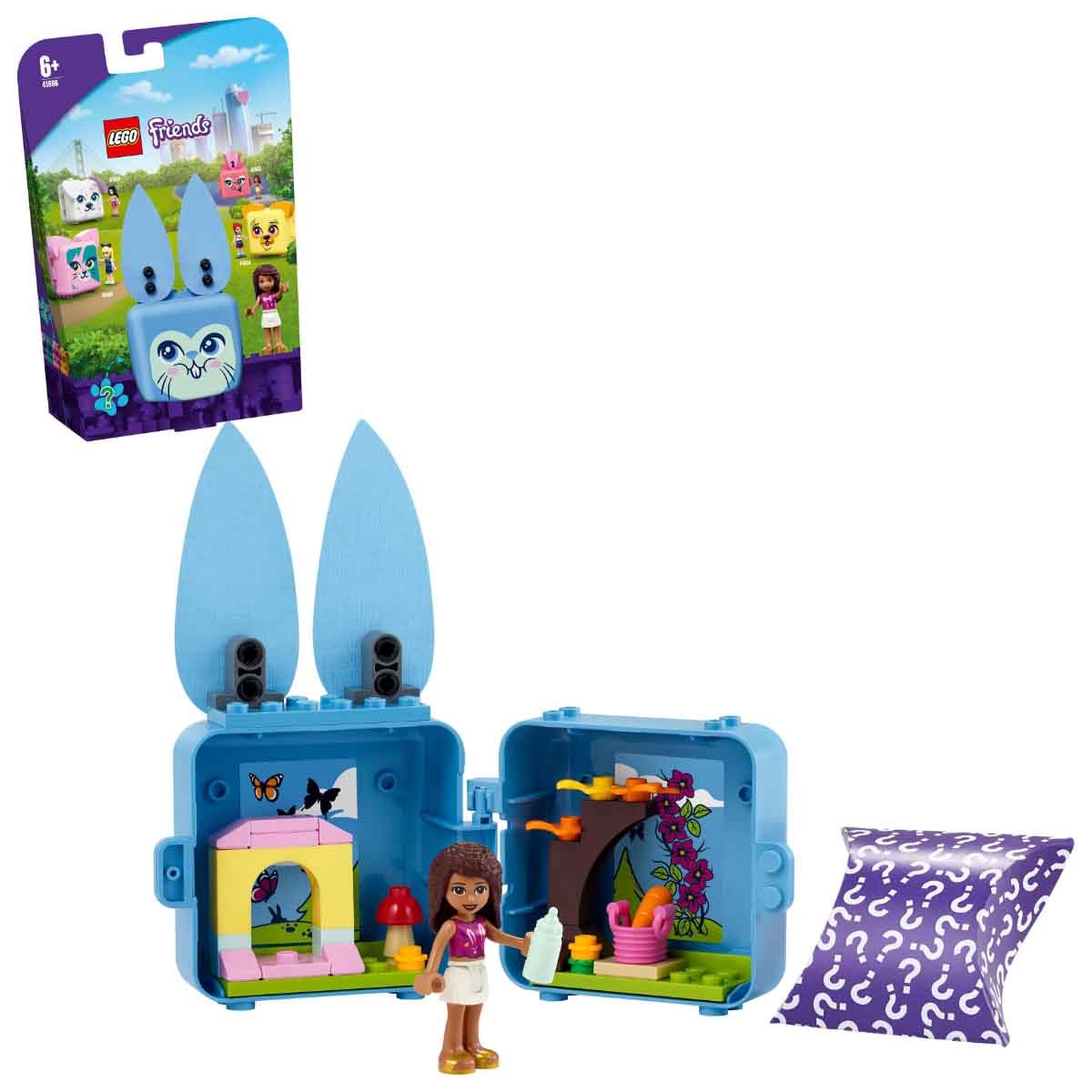 LEGO Friends 41666 Andrea's Bunny Cube Set Unisex, 5-7 Years