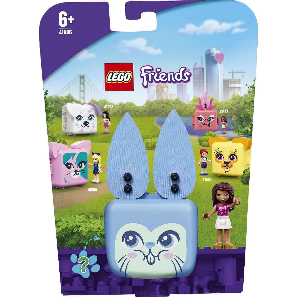 LEGO Friends 41666 Andrea's Bunny Cube Set Unisex, 5-7 Years