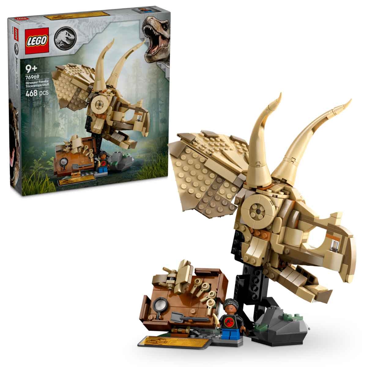 LEGO Jurassic World 76969 V29 Dinosaur Fossils: Triceratops Set Unisex, 8-10 Years