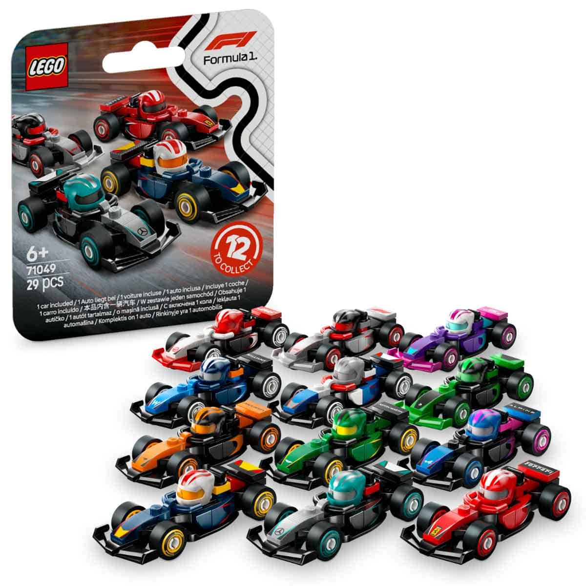 LEGO Minifigures 71049 F1 Collectible Race Cars Set Unisex, 5-7 Years