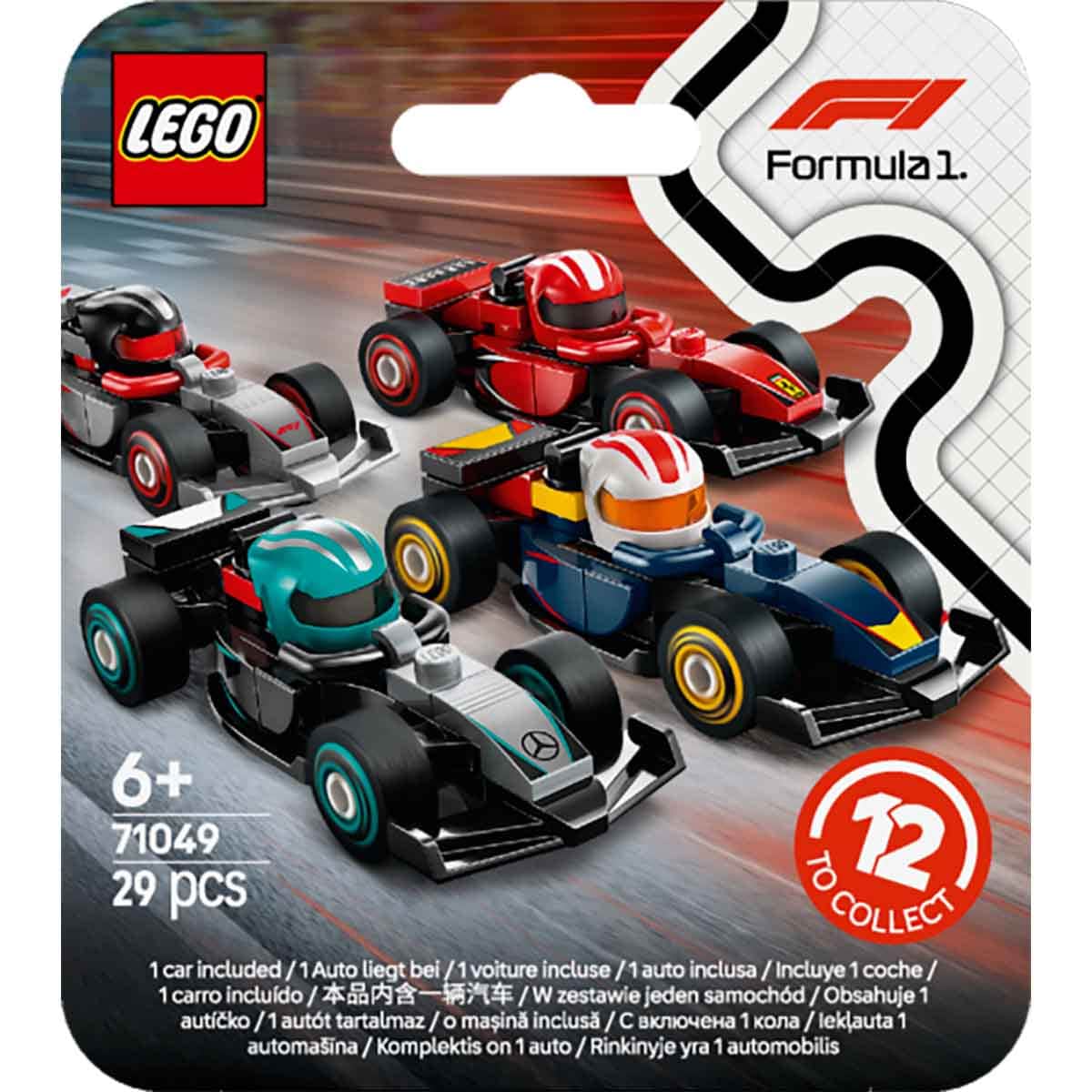 LEGO Minifigures 71049 F1 Collectible Race Cars Set Unisex, 5-7 Years