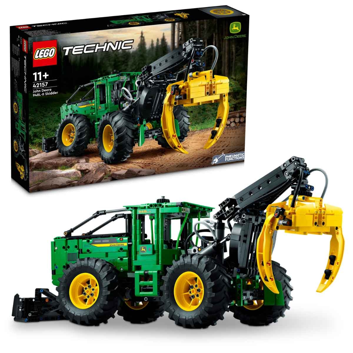 LEGO Technic 42157 John Deere 948L-II Skidder Set Unisex, 11-12 Years