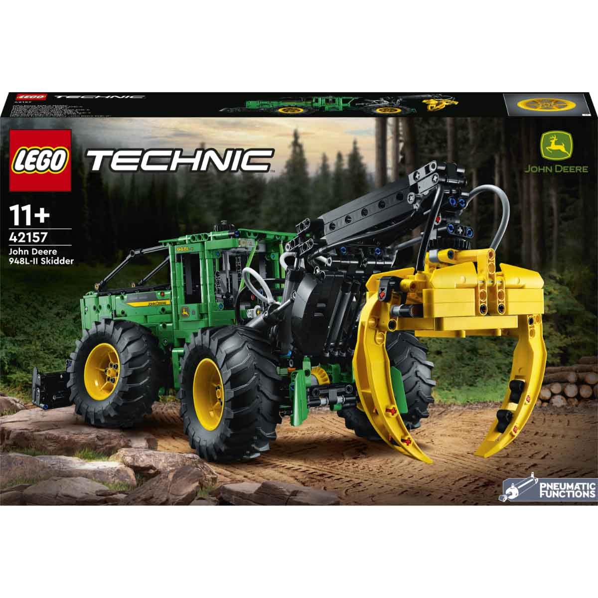 LEGO Technic 42157 John Deere 948L-II Skidder Set Unisex, 11-12 Years