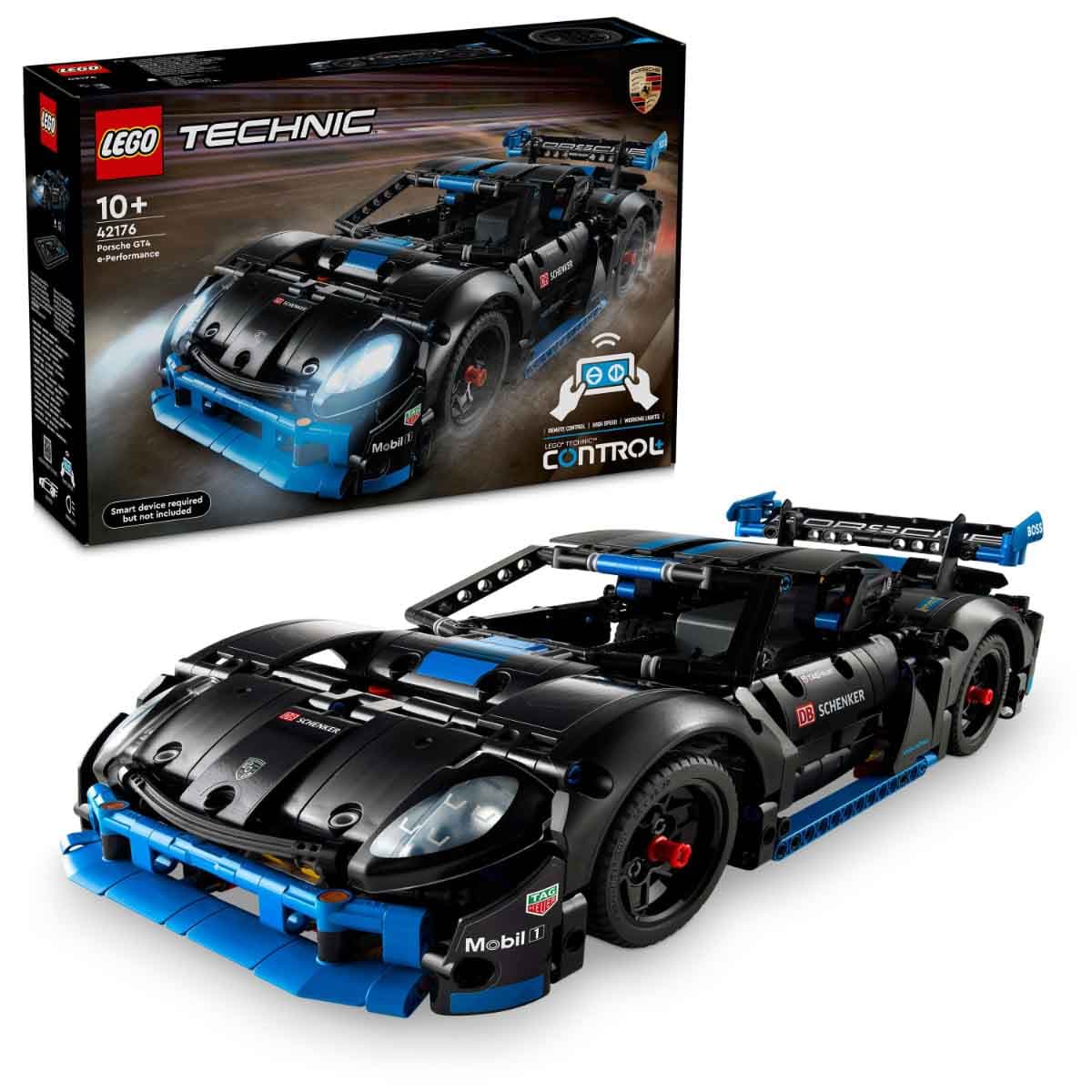 LEGO Technic 42176 Porsche GT4 E-Performance Race Car Set Unisex, 11-12 Years