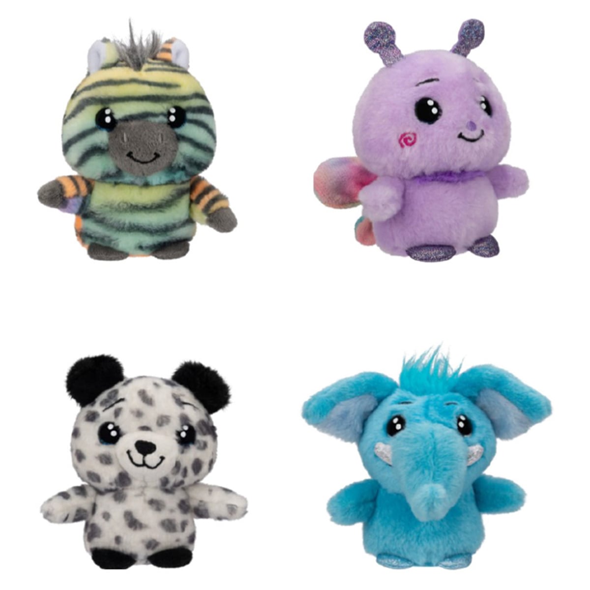 Li'l Peepers JKTRBLP00126 4″ Assorted Animal Plush Toys Unisex, 3-4 Years
