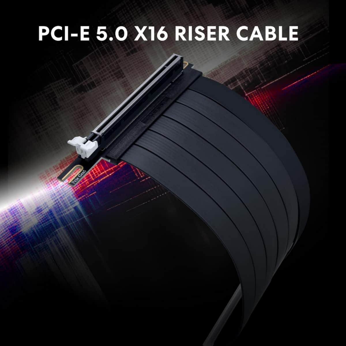 Lian Li Black 200mm PCIe 5.0 Riser Cable