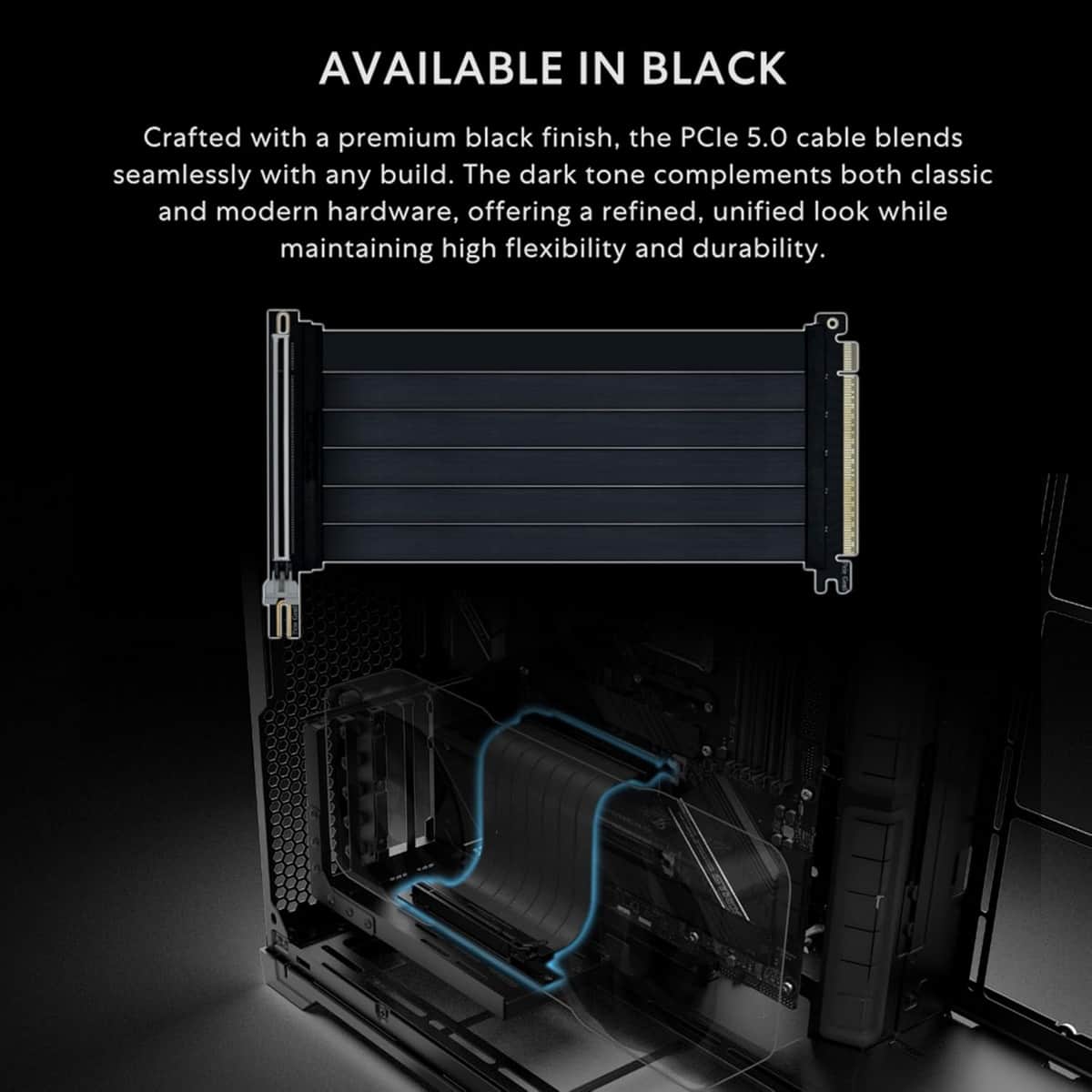 Lian Li Black 200mm PCIe 5.0 Riser Cable