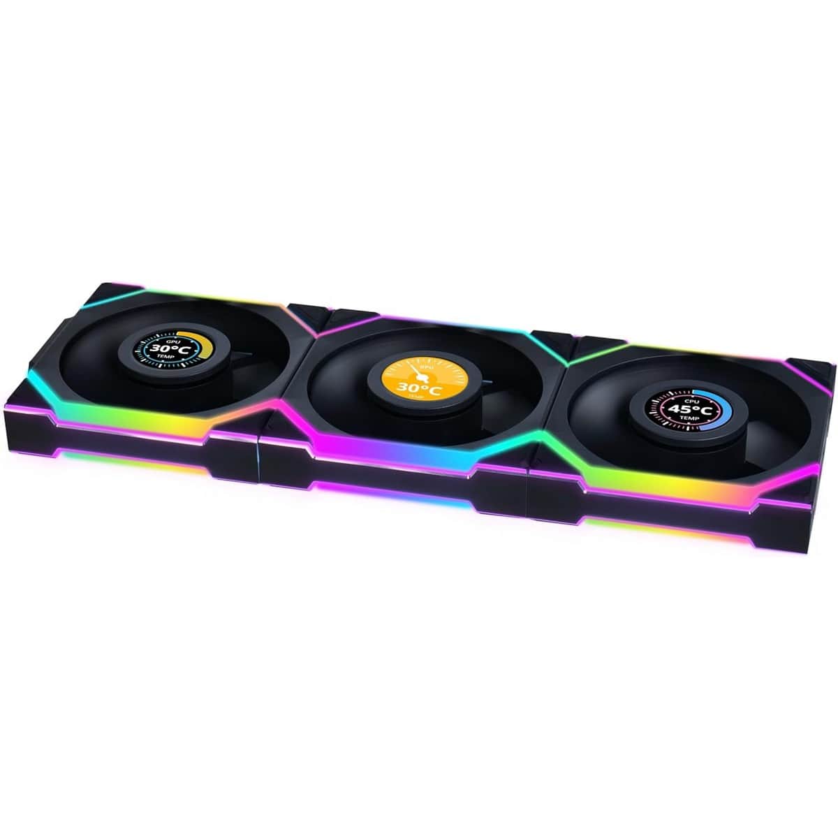 Lian Li 3-Piece Uni Fan SL Wireless LCD 120mm Cooling Fan Set