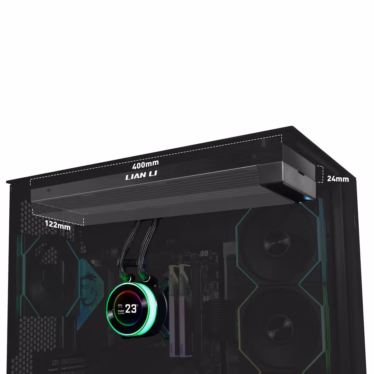 Lian Li Hydroshift II LCD-C 360mm Fanless Liquid CPU Cooler