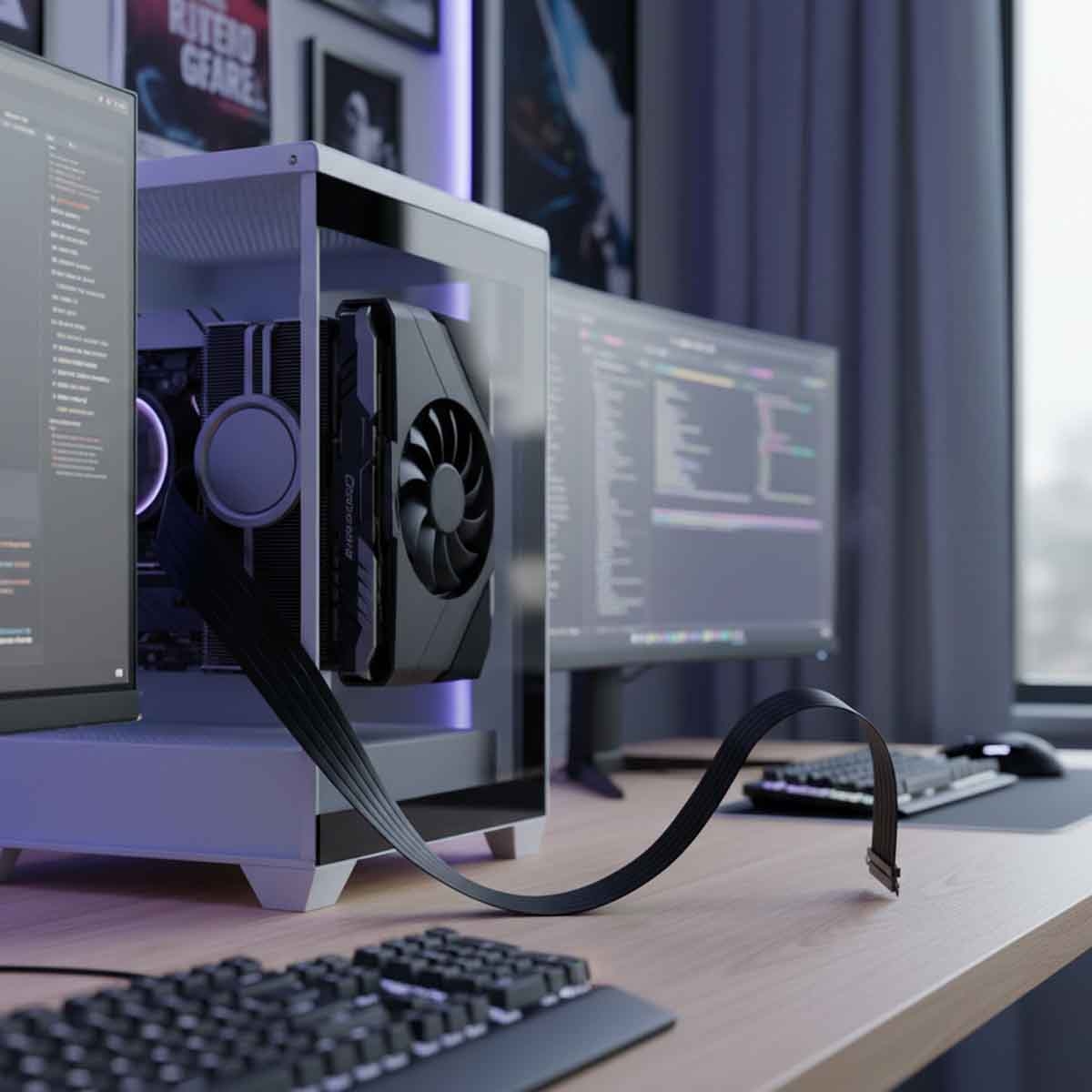 Lian Li Black PCIe 4.0 Riser Cable