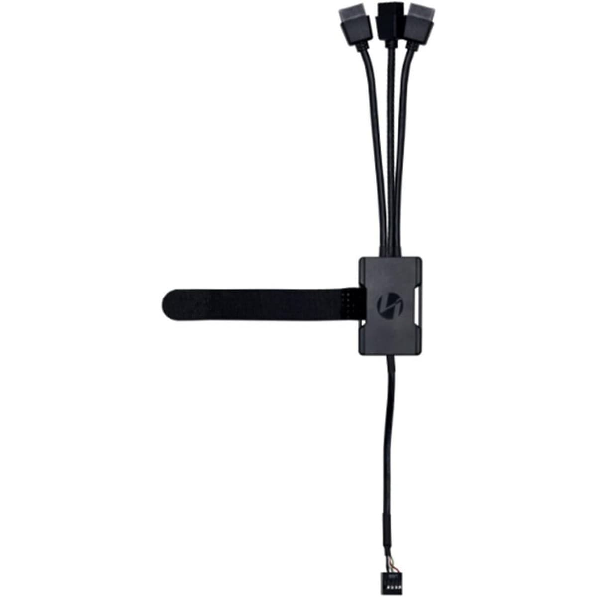 ليان لي موزع داخلي PW-U2HB USB 2.0 من 1 إلى 3 منافذ باللون الأسود