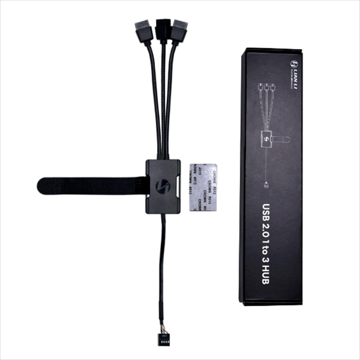 Lian Li Black PW-U2HB Internal USB 2.0 1-3 Hub
