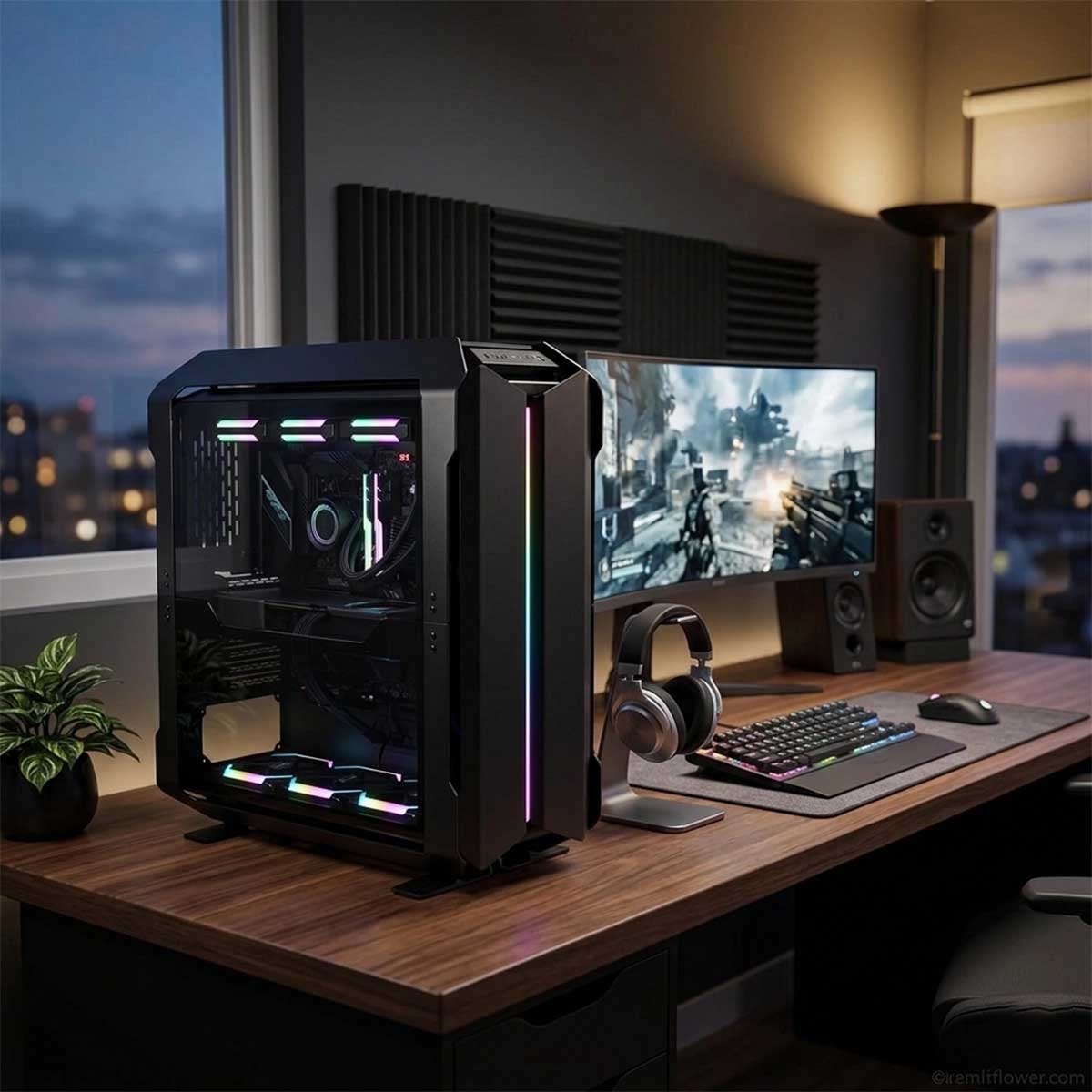 Lian Li Black TR-01A Tempered Glass Full Tower Gaming PC Case