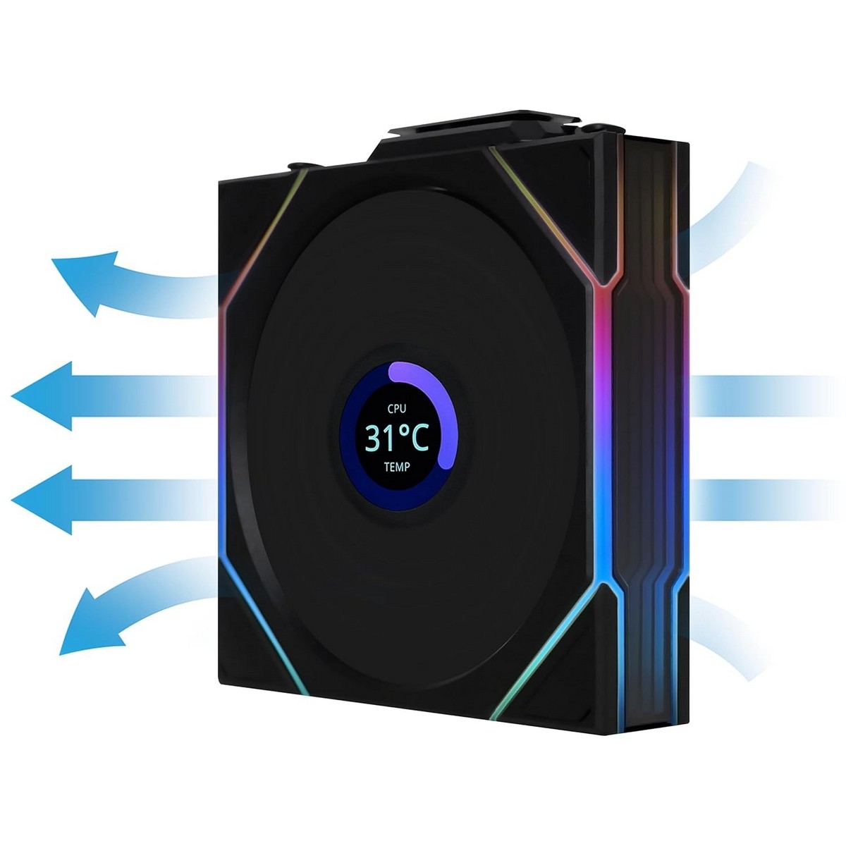 Lian Li Uni Fan TL-LCD Wireless Reverse 120mm Cooling Fan