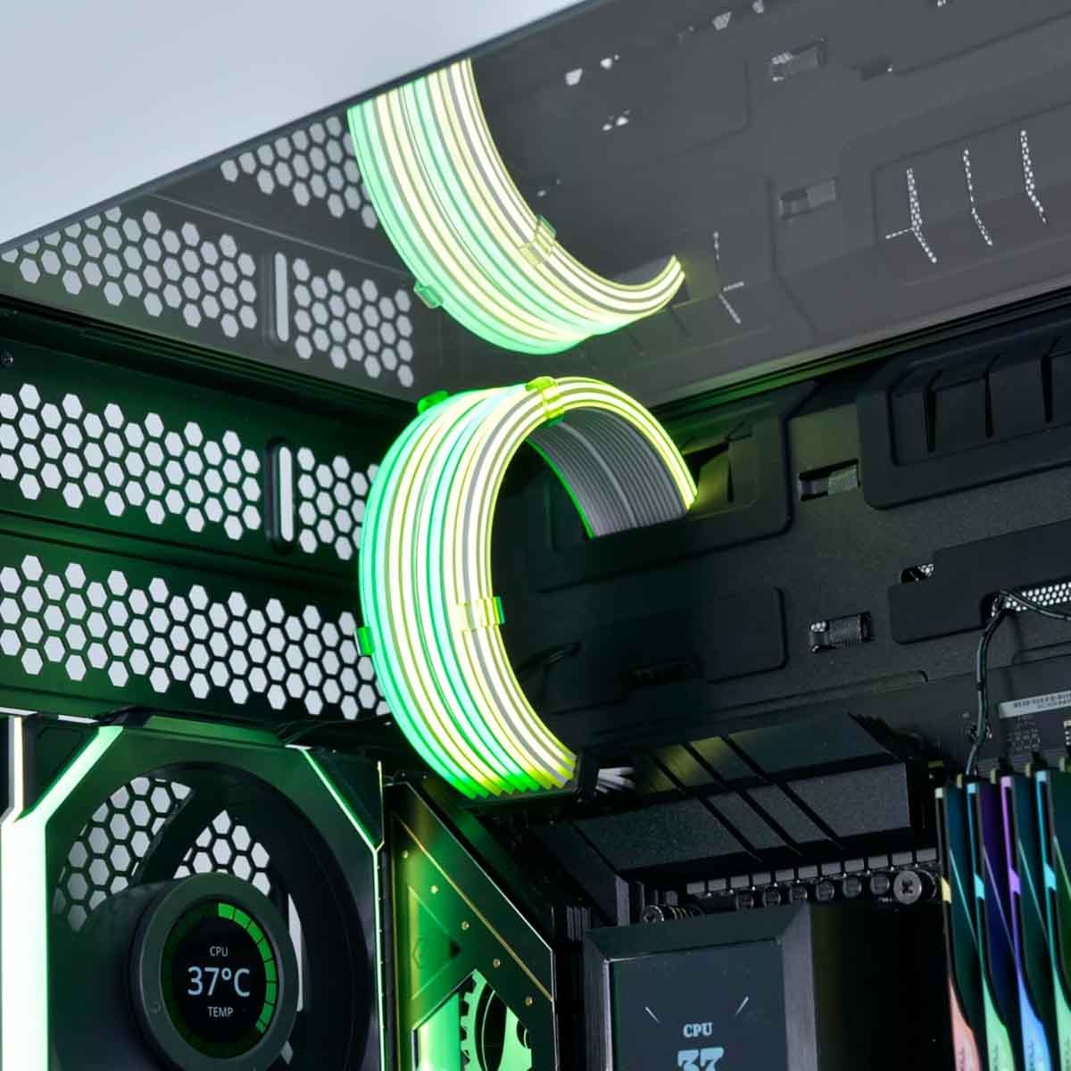 ليان لي كابل تمديد طاقة GPU RGB لاسلكي Strimer مقاس 8 Pin