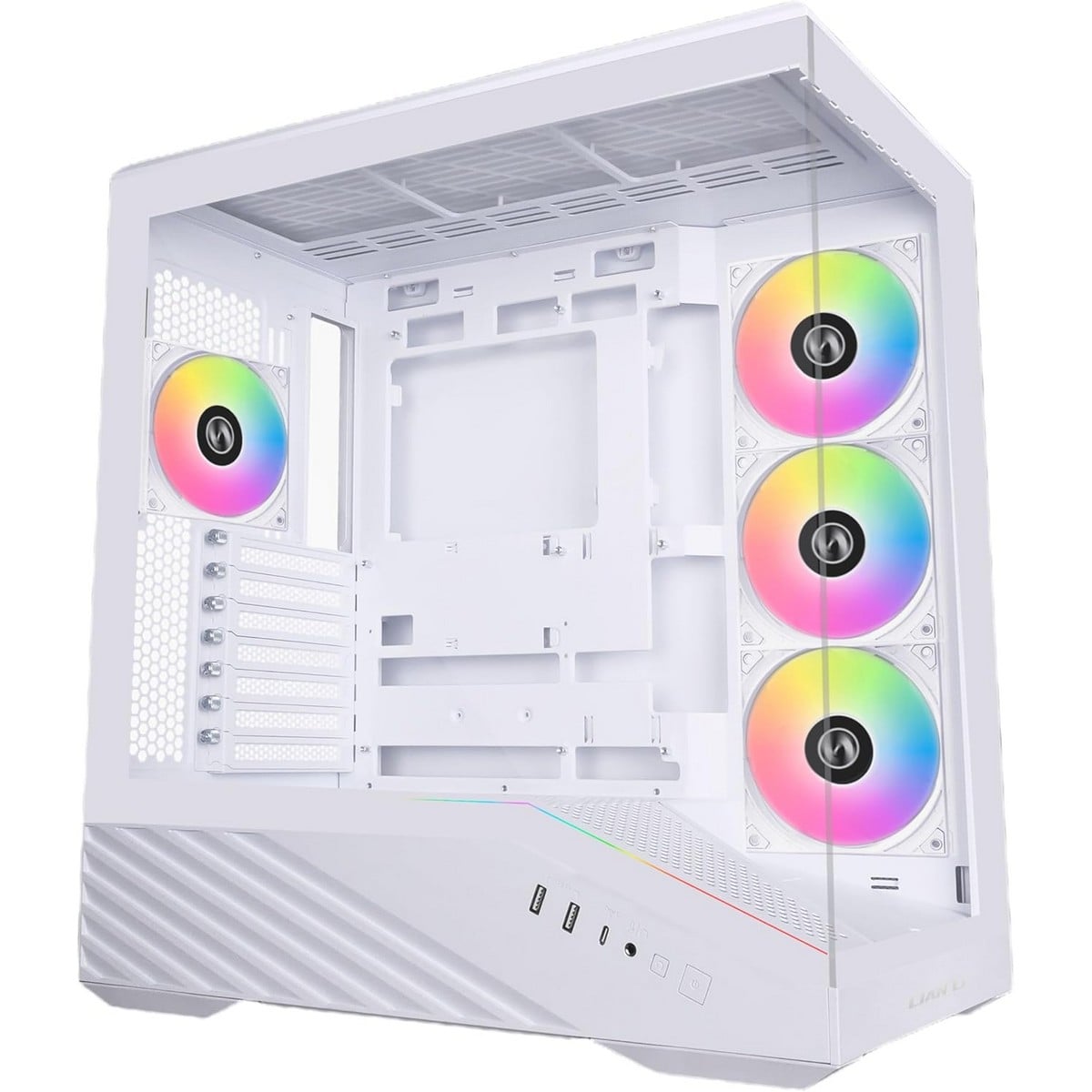 ليان لي كيس ألعاب V100 مقاس 120 مم باللون الأبيض