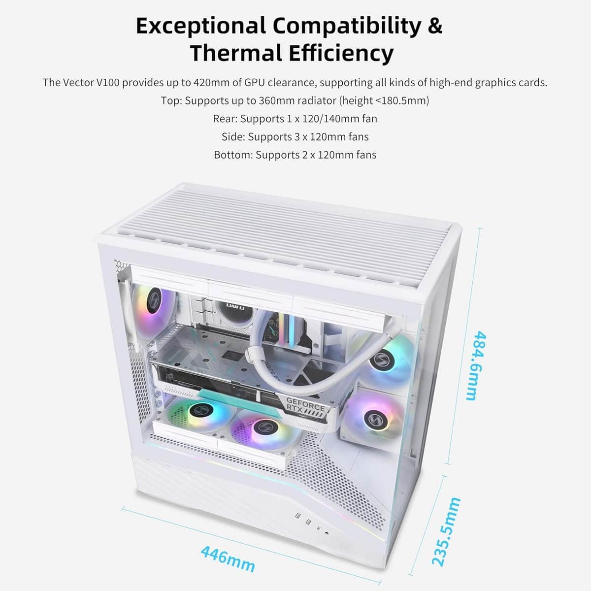 Lian Li 120mm V100 Gaming PC Case