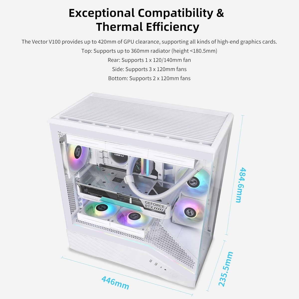 Lian Li 120mm V100 Gaming PC Case