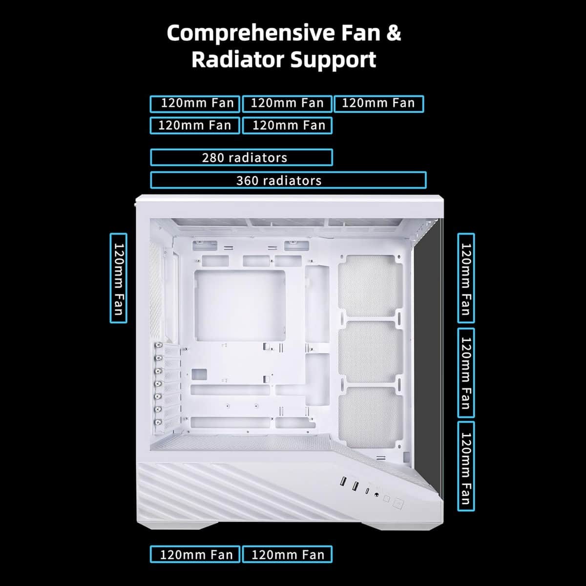 Lian Li 120mm V100 Gaming PC Case