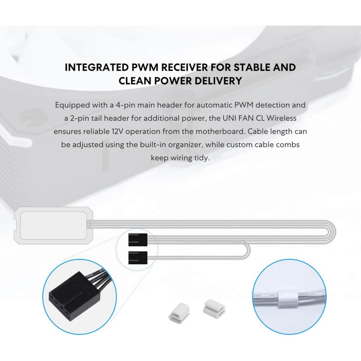 Lian Li 3-Piece Uni Fan CL 120mm Wireless Cooling Fan Set with Controller