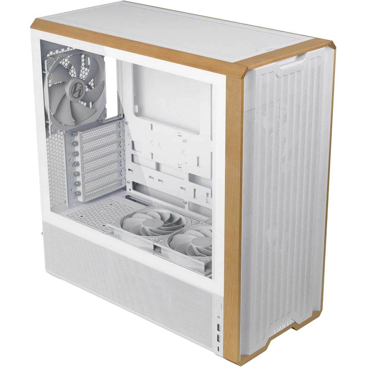 Lian Li White Lancool 217 Mid Tower Gaming PC Case