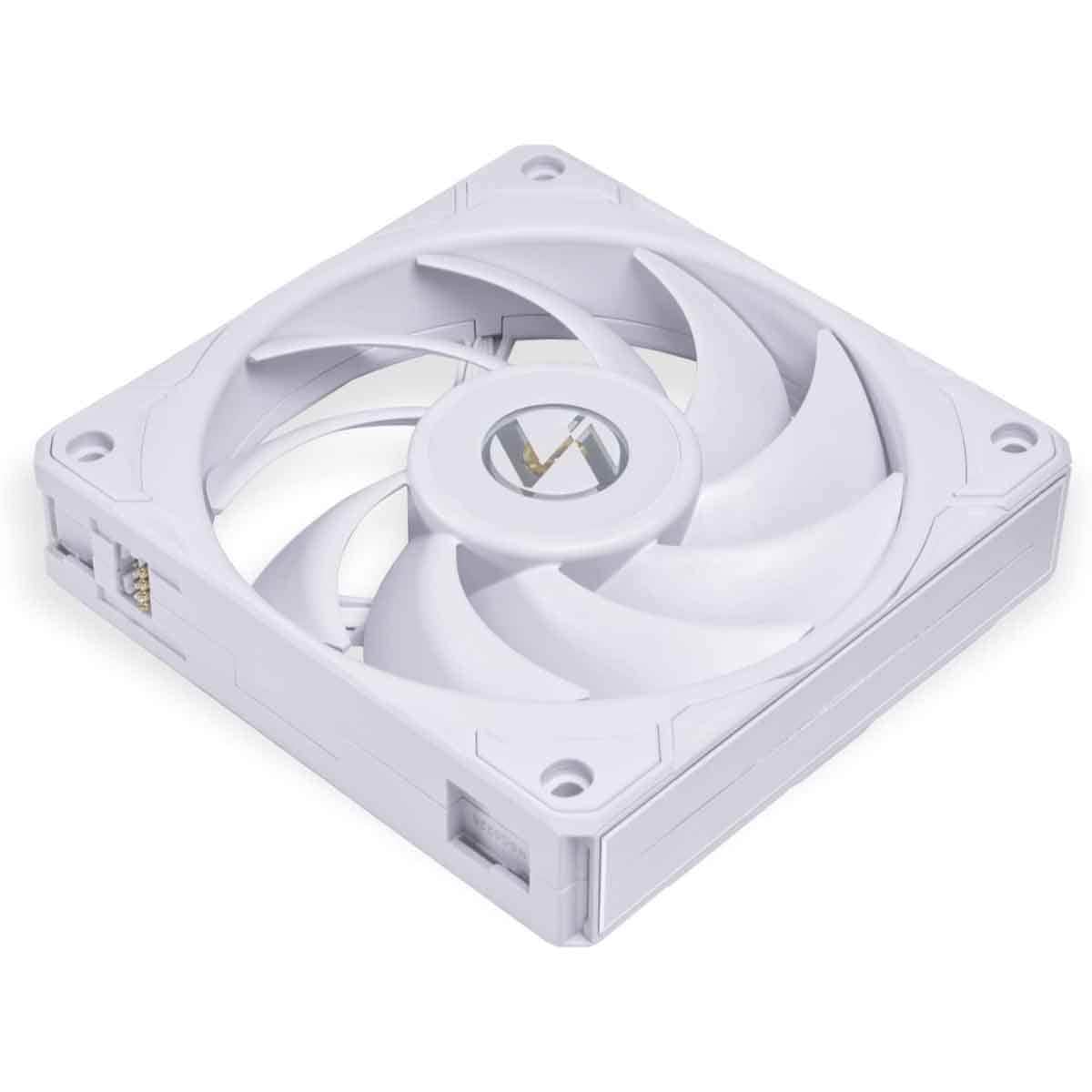 ليان لي مروحة تبريد PWM بسرعة 2600RPM مقاس 120mm بيضاء