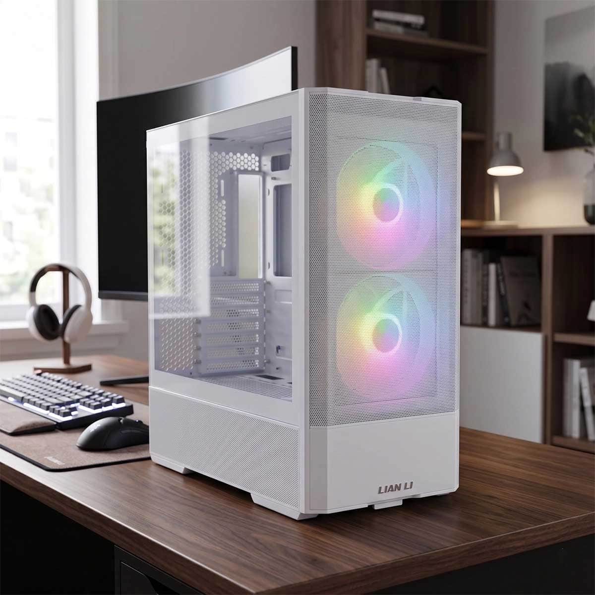 Lian Li PWM ARGB Fans Mid Tower Gaming PC Case