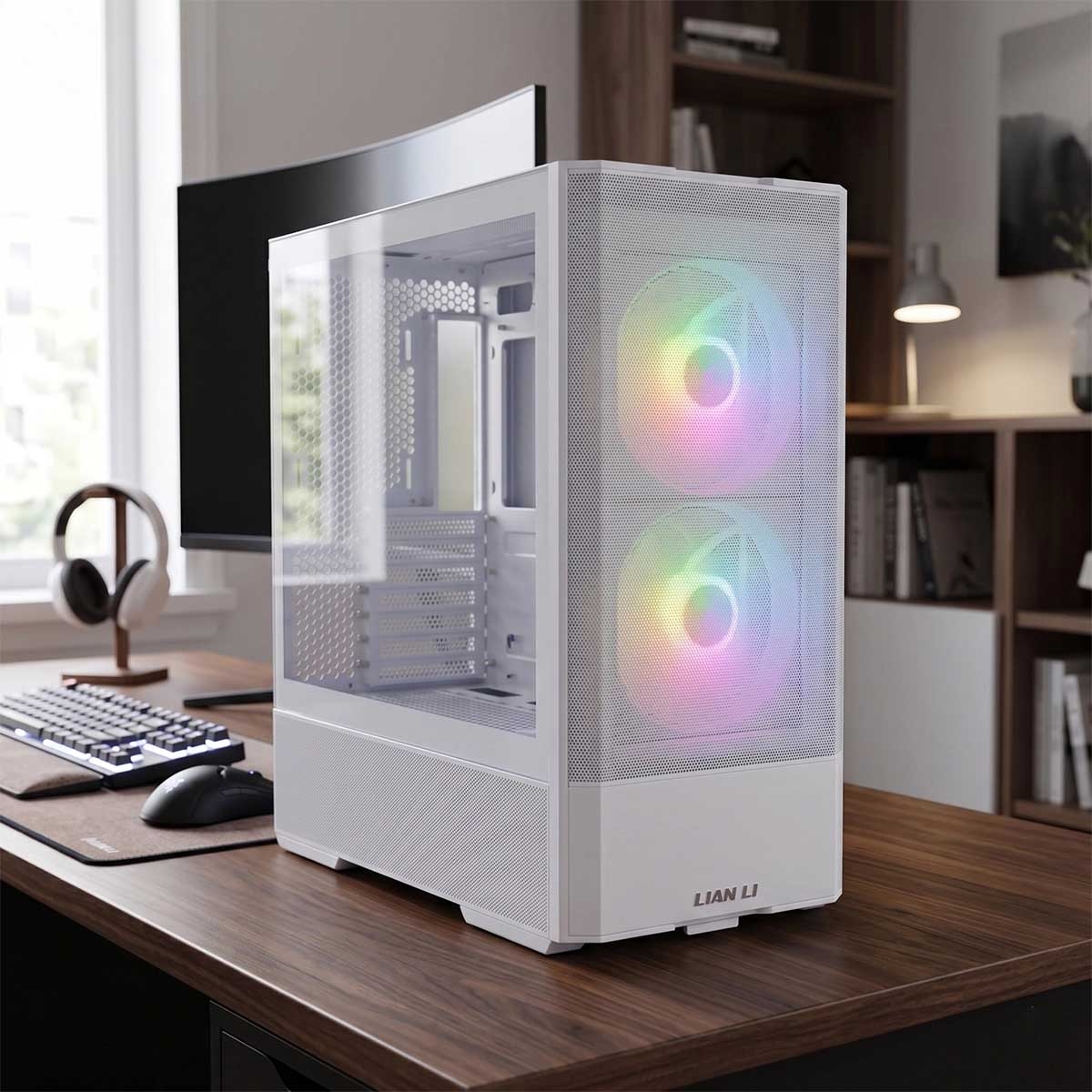 Lian Li PWM ARGB Fans Mid Tower Gaming PC Case