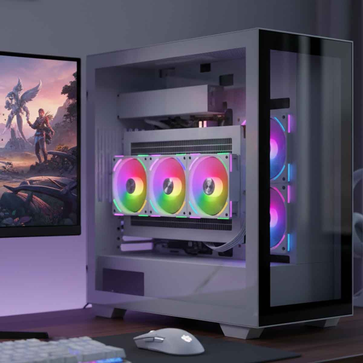 Lian Li White UNI Fan ALV2 120mm ARGB Cooling Fan