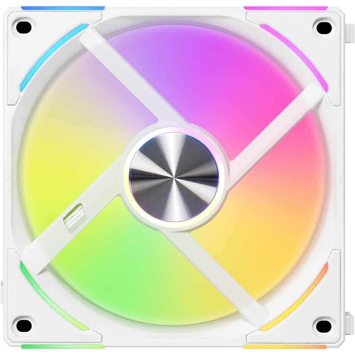 ليان لي مروحة تبريد ARGB مقاس 120mm بيضاء UNI Fan ALV2