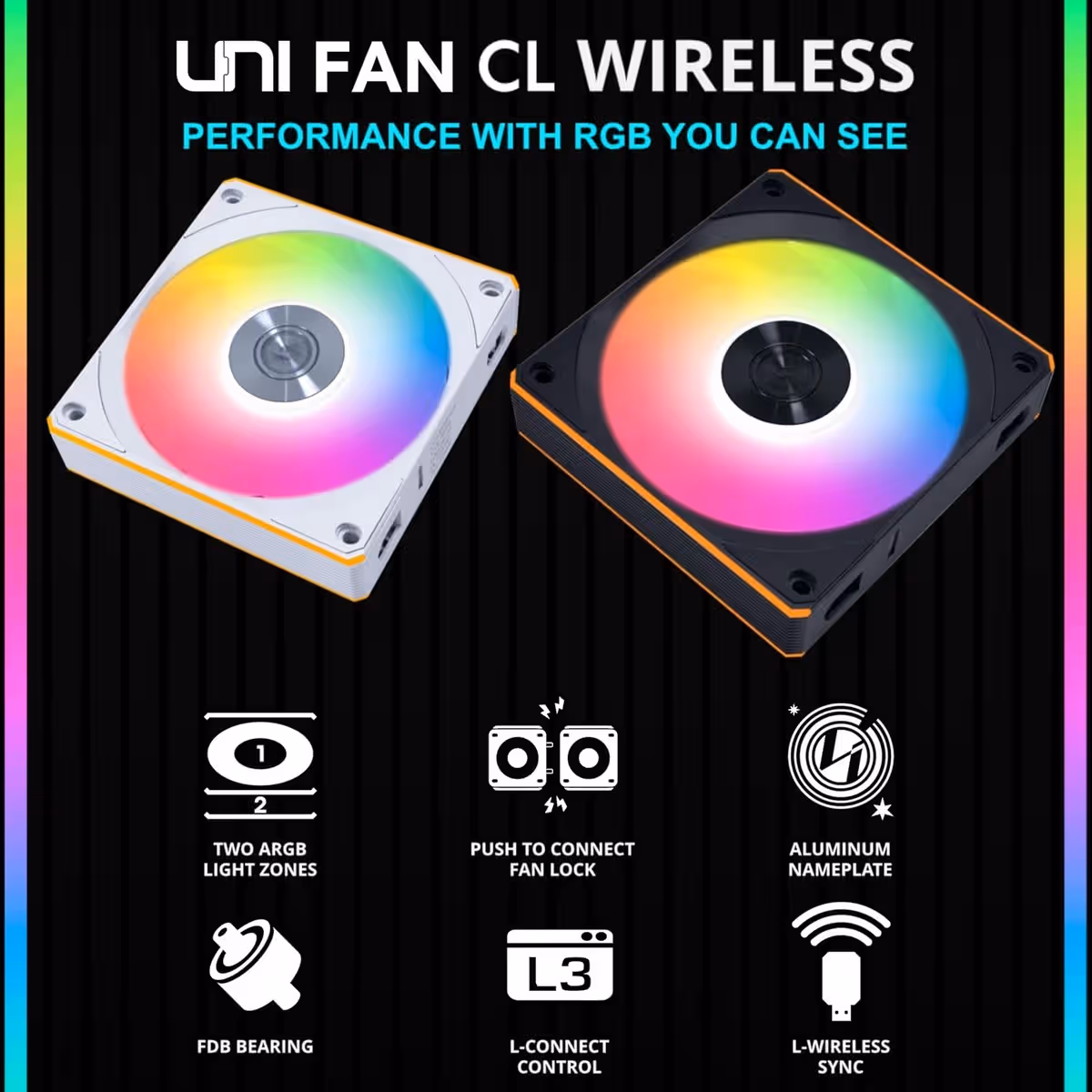 Lian Li Uni Fan CL Wireless 120mm Cooling Fan