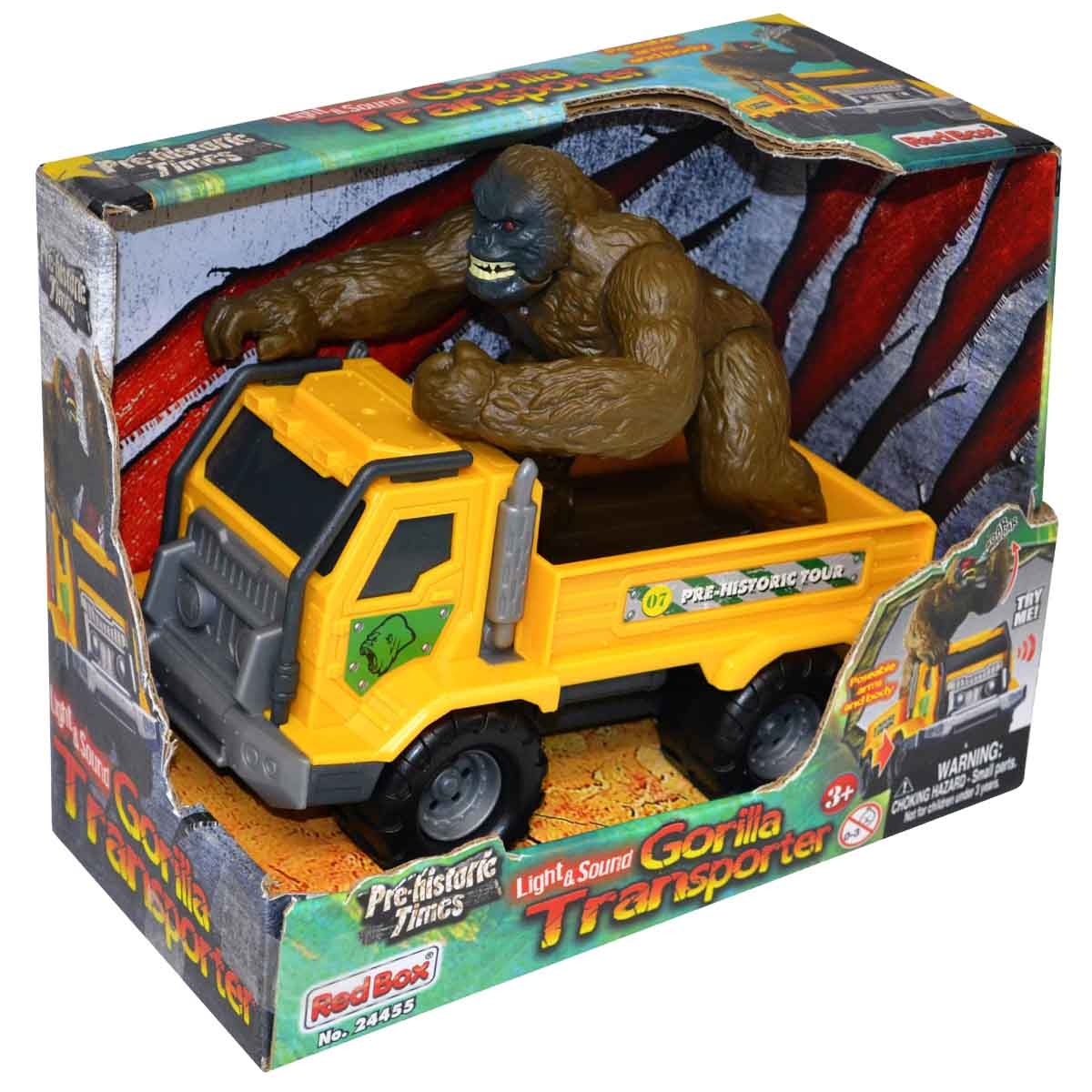ريد بوكس ناقلة غوريلا مع أضواء وأصوات للأولاد، 3-4 سنوات